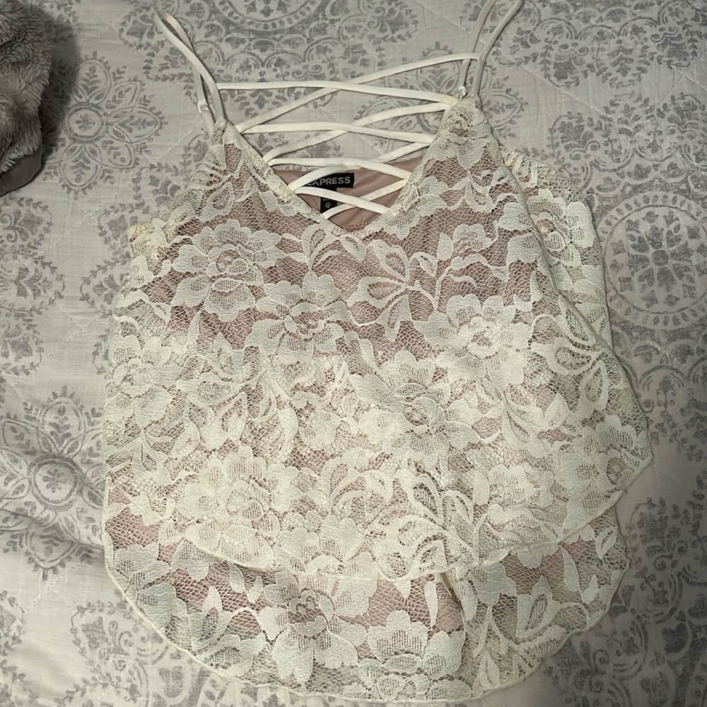Lace tank top